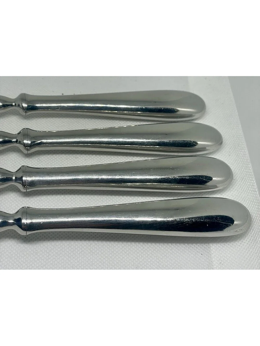(4) Pottery Barn SAVANT 18/10 Stainless Portugal Dinner Fork Lot ~ 8.5”